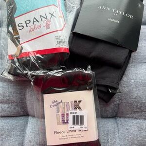 SPANX Ann Taylor Muk Luks Black leggings tights